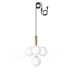 Miira Brass Pendant Swag Light