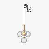 Miira Brass Pendant Swag Light