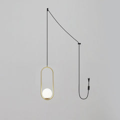 Mila Brass Pendant Swag Light