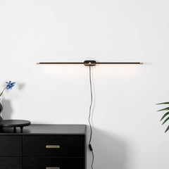 Minimalist Linear Plug-in Wall Lamp