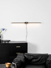 Minimalist Linear Plug-in Wall Lamp