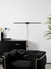 Minimalist Linear Plug-in Wall Lamp