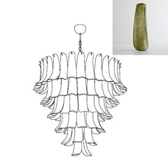 Murano Glass Petals Chandelier