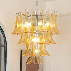 Murano Glass Petals Chandelier