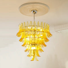 Murano Glass Petals Chandelier