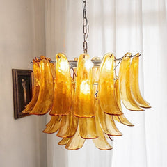 Murano Glass Petals Chandelier