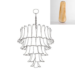 Murano Glass Petals Chandelier