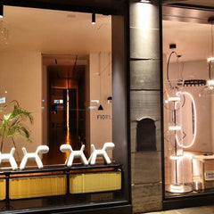 Bamboo Glass Floor Lamp