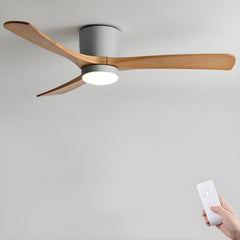 Nordic Wooden 42"/48"/52" Ceiling Fan Light