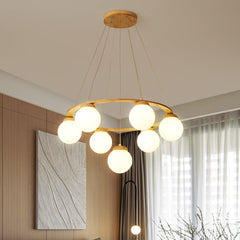 Nuura Miira Wood Chandelier