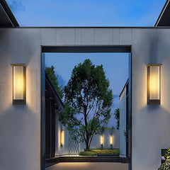 Oleron Box Outdoor Solar Wall Lamp