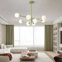 Orbi Green Chandelier