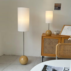 Orbis Wooden Sphere Table Lamp
