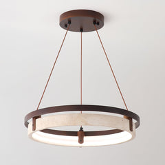 Orbit Travertine Pendant Light