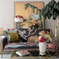 Ostrich Feather Brass Floor Lamp