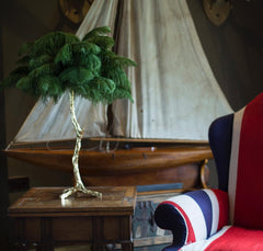 Ostrich Feather Table Lamp
