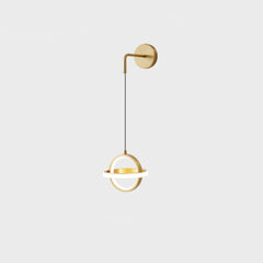 Oval Brass Wall Light