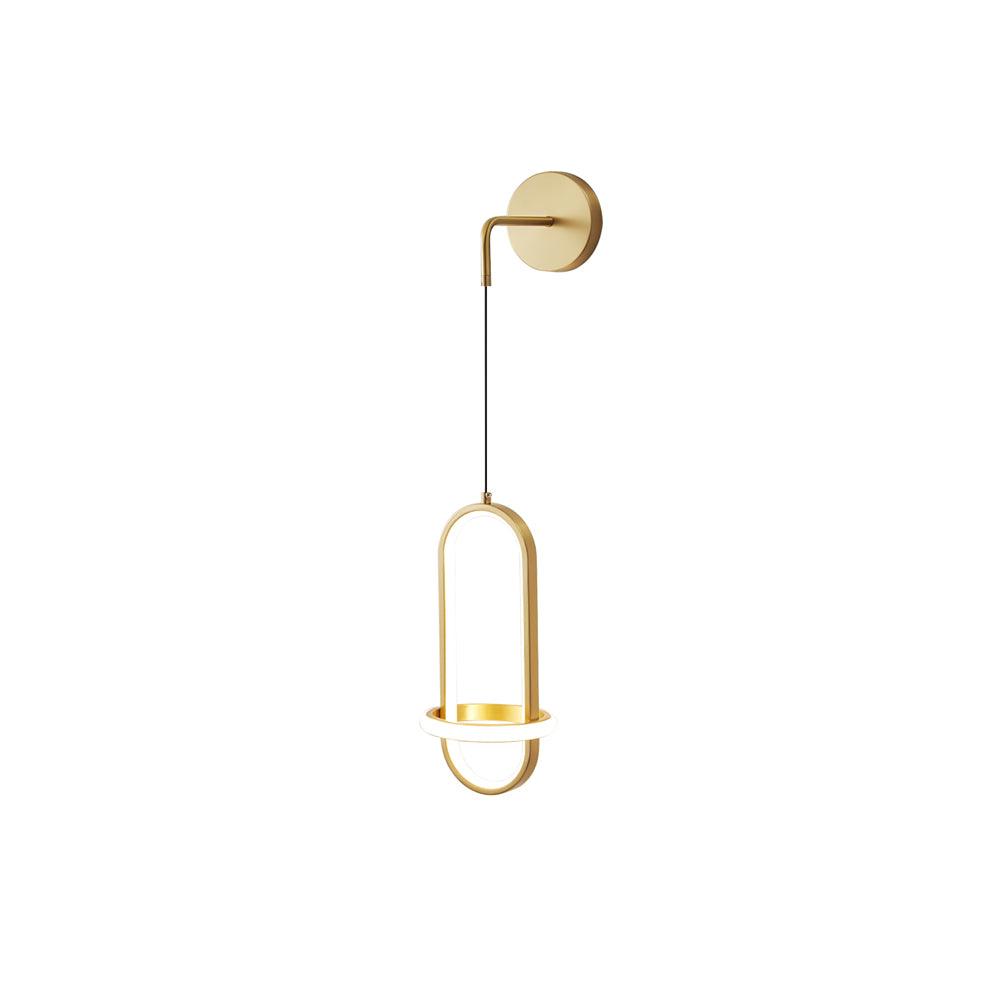 Oval Brass Wall Light