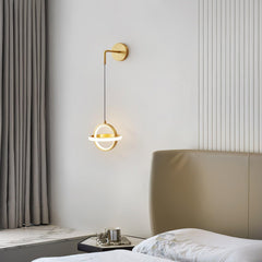 Oval Brass Wall Light