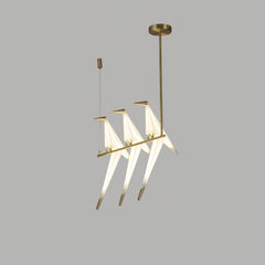 Paper Crane Bird LED Chandelier