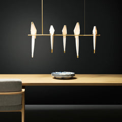 Paper Crane Bird LED Chandelier