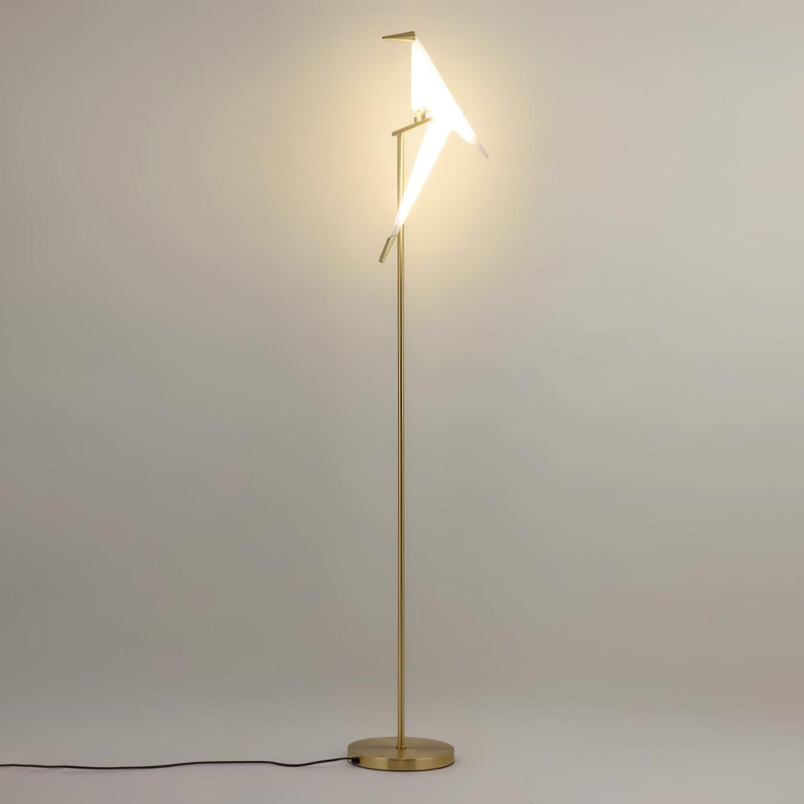 Paper Crane Bird Floor Lamp