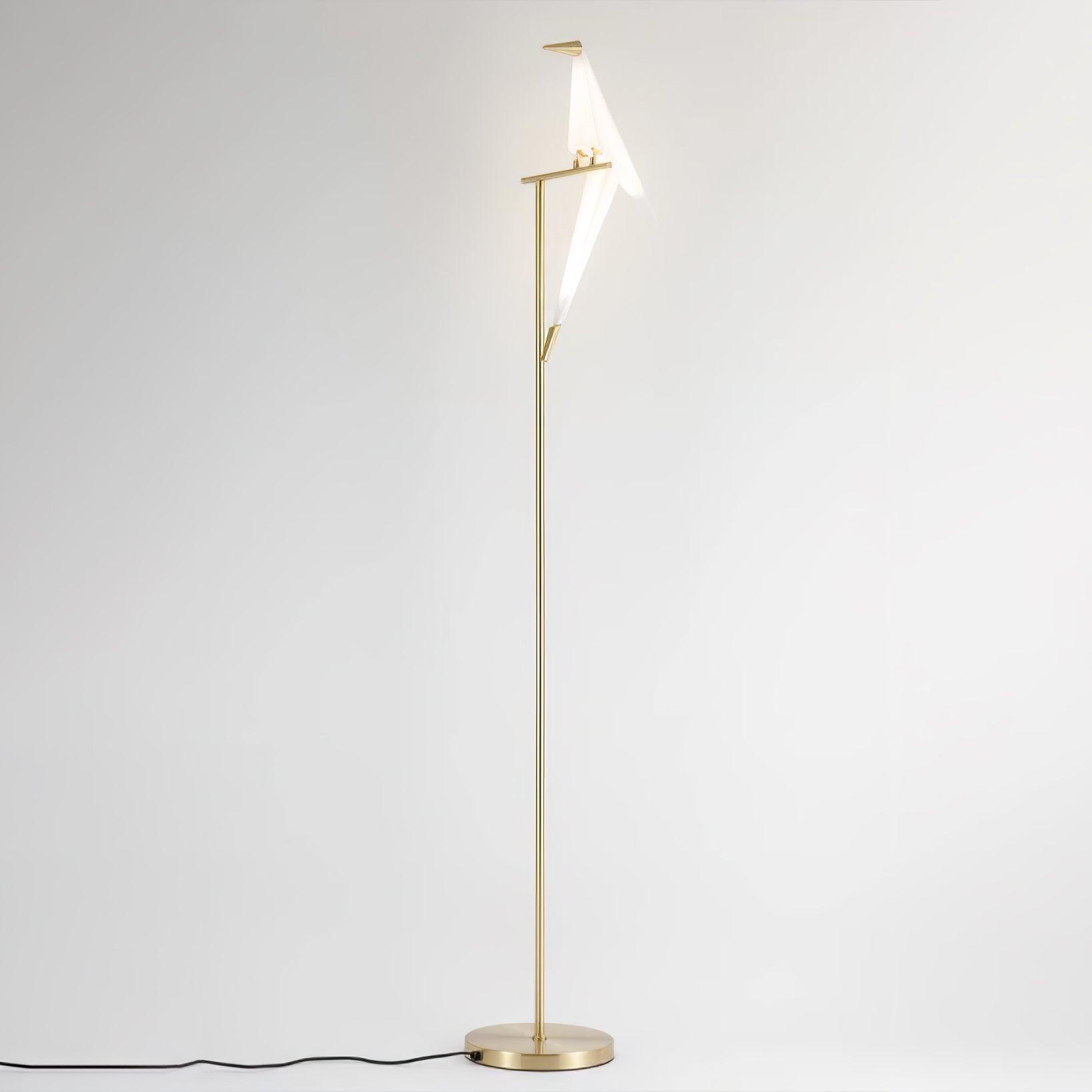 Paper Crane Bird Floor Lamp