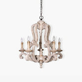 Parrotuncle Wooden Candle Chandelier