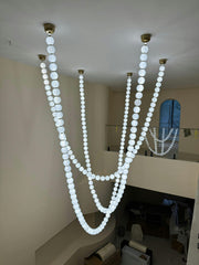 Pearl Necklace Balls Chandelier