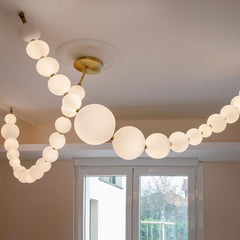 Pearl Necklace Balls Chandelier