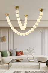 Pearl Necklace Balls Chandelier