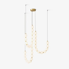 Glass Pearl Necklace Chandelier