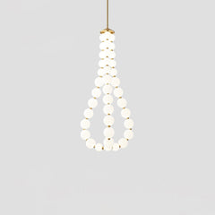Glass Pearl Necklace Chandelier