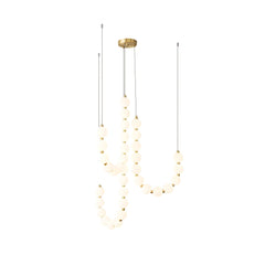 Glass Pearl Necklace Chandelier
