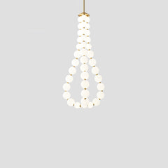 Glass Pearl Necklace Chandelier