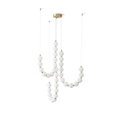 Glass Pearl Necklace Chandelier