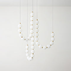 Glass Pearl Necklace Chandelier