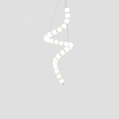 Glass Pearl Necklace Chandelier