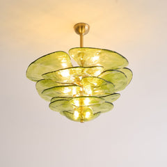 Petals Gold Murano Chandelier