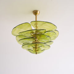 Petals Gold Murano Chandelier
