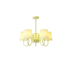 Pleated Fabric Matcha Chandelier