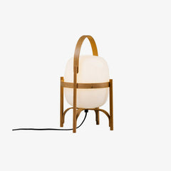 Portable Lantern Glass Table Lamp