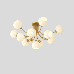 Pumpkin Brass Ceiling Lamp