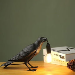 Raven Resin Table Lamp