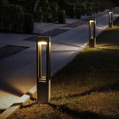 Rectangular Column Garden Light