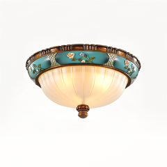 Retro Floral Resin Recessed Ceiling Light