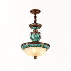 Retro Floral Resin Recessed Ceiling Light