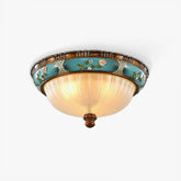 Retro Floral Resin Recessed Ceiling Light