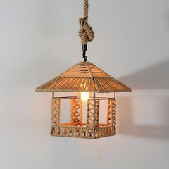Retro Hemp Rope Exquisite Pendant Light
