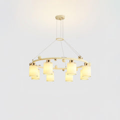 Ring Glass Cup Chandelier